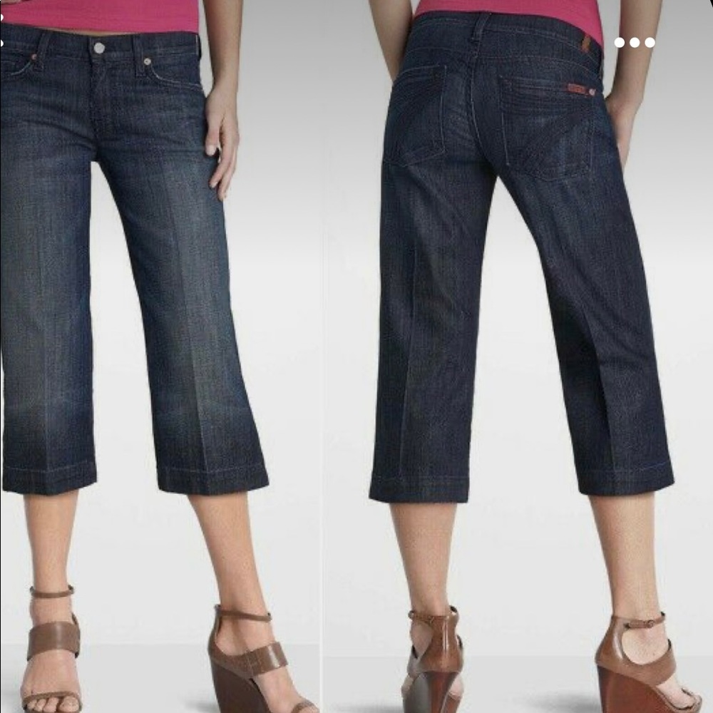 7 For All Mankind Dojo Jeans Cropped Hard to find DoJo 30